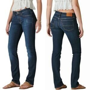 Lucky Brand Women's Straight Leg Jeans - Dark Blue